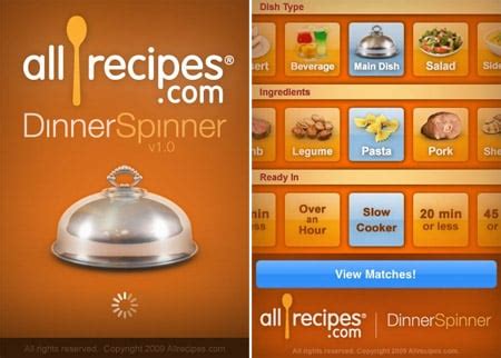 Allrecipes.com's Dinner Spinner iPhone app makes finding recipe ideas convenient - IntoMobile