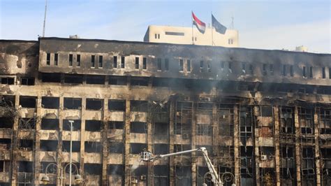 Police Headquarters Fire Breaks Out in Egypt