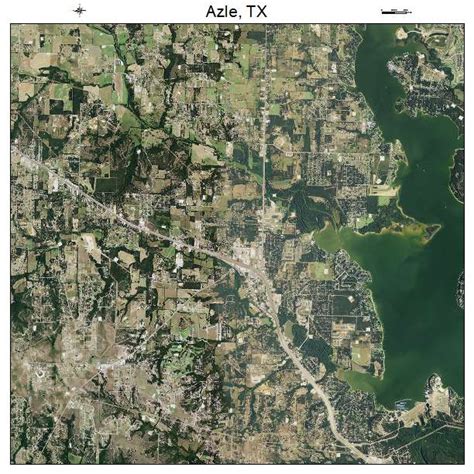 Aerial Photography Map of Azle, TX Texas