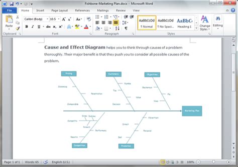 Cause and Effect Diagram Templates for Word