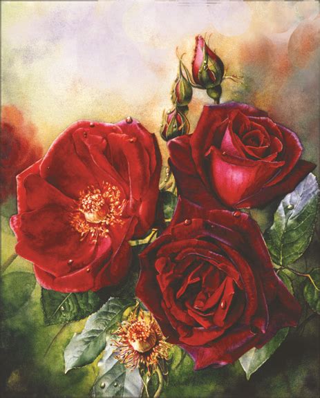 HOW TO PAINT ROSES AND OTHER SUBJECTS USING GLOWING REDS - Susan Harrison-Tustain Artist