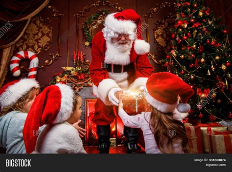 Santa Claus Giving Image & Photo (Free Trial) | Bigstock