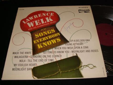 LAWRENCE WELK SONGS EVERYBODY KNOWS Lp Vinyl~Canada Pressing~CORAL CRL 757439 | eBay