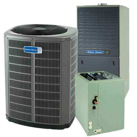 American Standard 5 Ton 16 Seer A/C & 80% 100k 2-Stage Gas Furnace ...