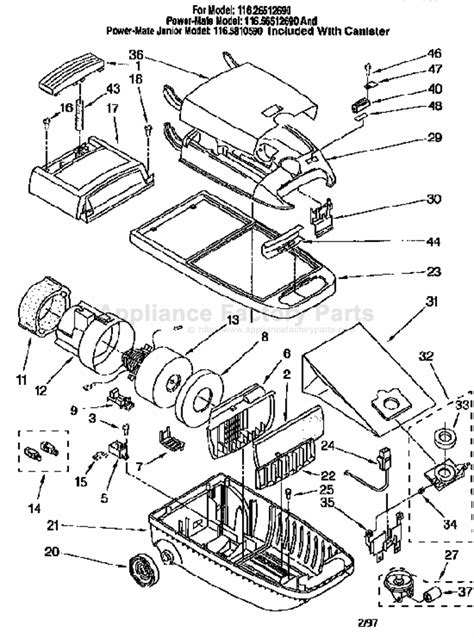 Parts for 116.26512690 | Kenmore | Vacuum Cleaners