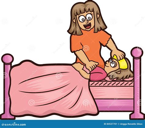 Mother Taking Care Sick Child Stock Illustrations – 5 Mother Taking ...