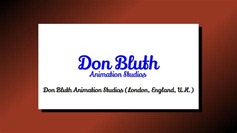 Don Bluth Animation Studios London logo by Blakeharris02 on DeviantArt