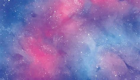 Watercolor Galaxy Sky Texture in Pink and Blue 1313964 Vector Art at ...