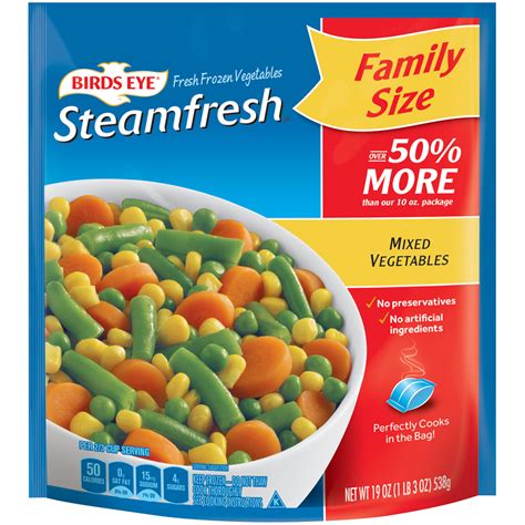 Birds Eye Steamfresh Mixtures Gold & White Corn, Carrots, Asparagus ...