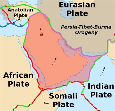 Arabian Plate | Plate tectonics, Medical knowledge, Geology