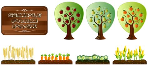 Clipart - Simple Farm Crops