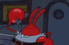 Mr Krabs Pulling Out Money From Pile GIF | GIFDB.com