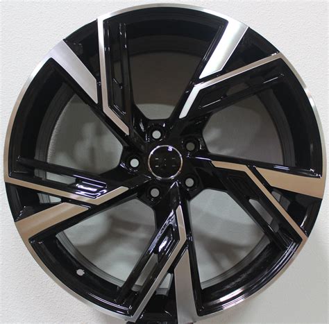 20 Inch Audi RS Style Rims Black Machined Wheels | Elite Custom Rims