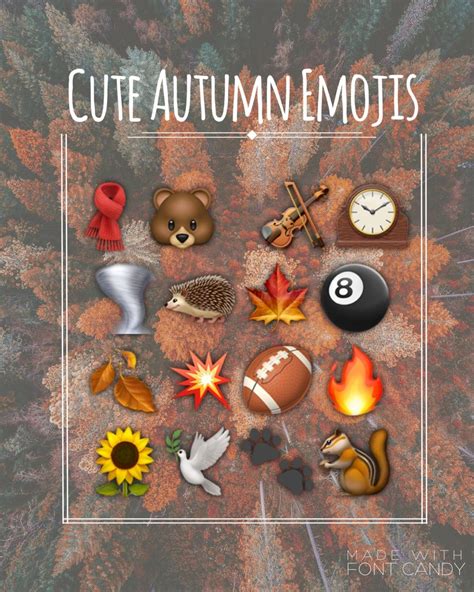 Autumn Emojis! | Emoji combinations, Snapchat emojis, Cute emoji combinations