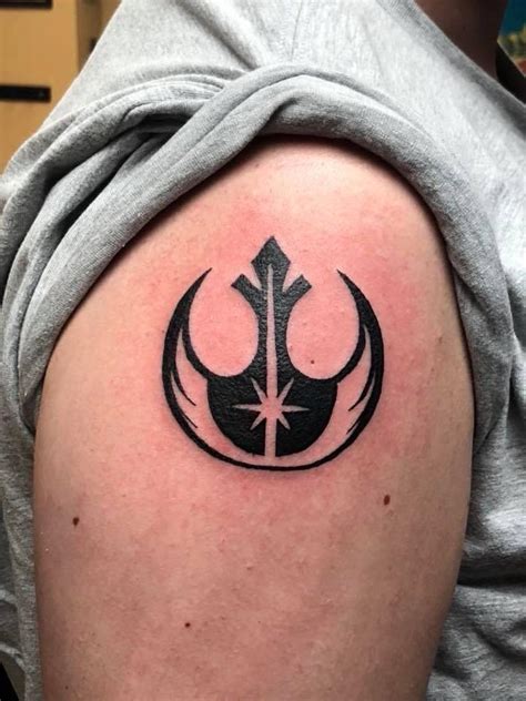 Check out my tattoo! Rebel logo with the Jedi logo on the inside. : r/StarWars