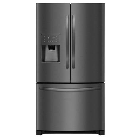 Frigidaire 26.8-cu ft French Door Refrigerator with Ice Maker (Black Stainless Steel) ENERGY ...