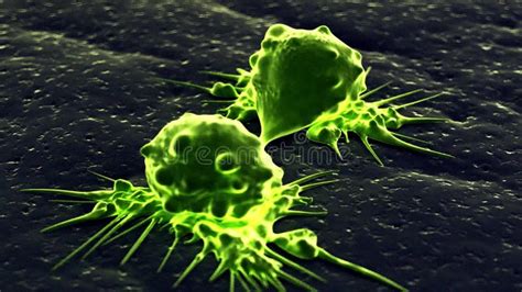 Cancer Cell Growth 3D Render Animation. Stock Video - Video of cytology ...