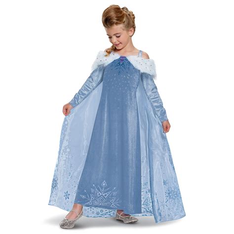 Elsa Frozen Adventure Dress Deluxe Costume - Walmart.com