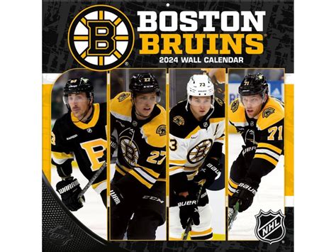 Kalendář Boston Bruins 2024 Wall Calendar - Fanda-NHL.cz