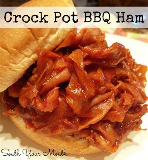 South Your Mouth: Crock Pot Barbequed Ham Sandwiches