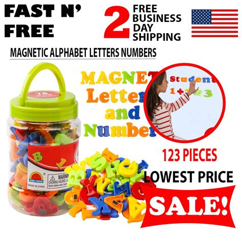 Magnetic Alphabet Letters Numbers Alphabet Fridge Magnets Kids ...