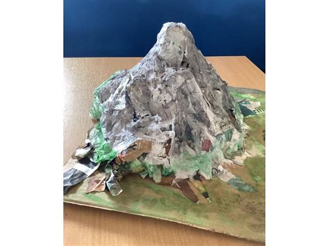 Papier mâché mountains | Bridge & Patrixbourne CEP School