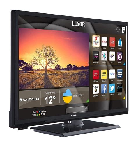 Luxor LUX0124001/01 24 Inch SMART HD Ready LED TV Freeview Play Black ...