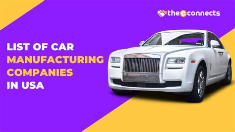 List of Car Manufacturing Companies in USA - TheCconnects