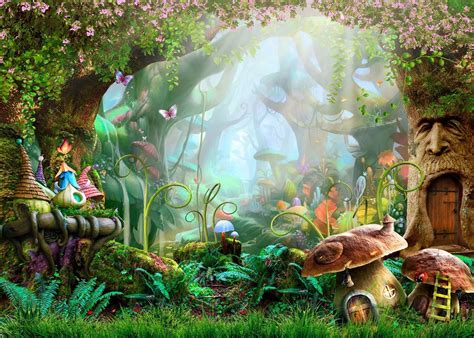 Buy Alice in Wonderland Photo Backdrop,Fairy Tale Forest Photography ...