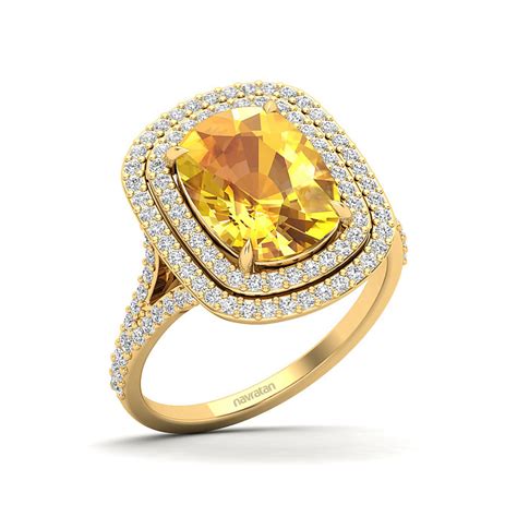 Buy Yellow Sapphire Rings For Women & Men at Best Price