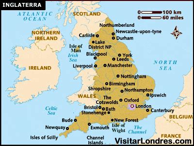 Mapa de Inglaterra | England, Northumberland england, Wales england