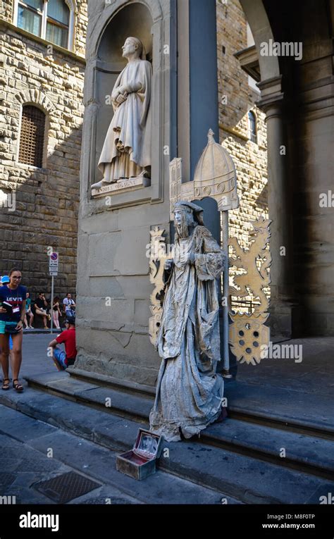 Statues at Piazza della Signoria Stock Photo - Alamy