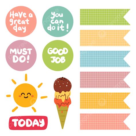 Cute Icon For Planner And Journal Sticker Vector Plan - vrogue.co