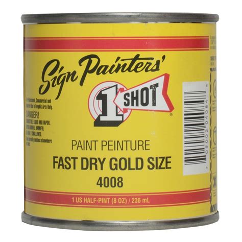 One Shot Paint 4008-Hp Fast Dry Gold Size One Shot Sign & Lettering Paint | eBay