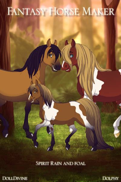 Spirit rain and foal by coolgeeks on DeviantArt