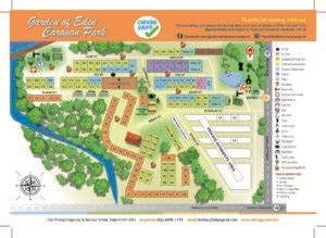 Garden of Eden Caravan Park Map Black numbers V2 | Garden Of Eden Caravan Park -Eden Accommodation