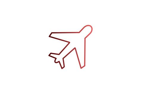 Plane icon vector illustration with outline style (2253518)