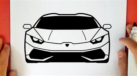 CÓMO DIBUJAR UN LAMBORGHINI HURACAN | Dibujos de autos faciles, Dibujos de coches, Dibujos de autos