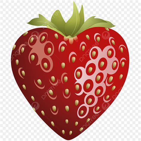 Strawberrys Clipart Transparent Background, Strawberry Heart, Heart For ...