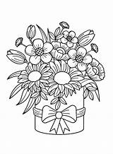 30  Flower Basket Coloring Pages Free Printable PDF JPG PNG sketch template
