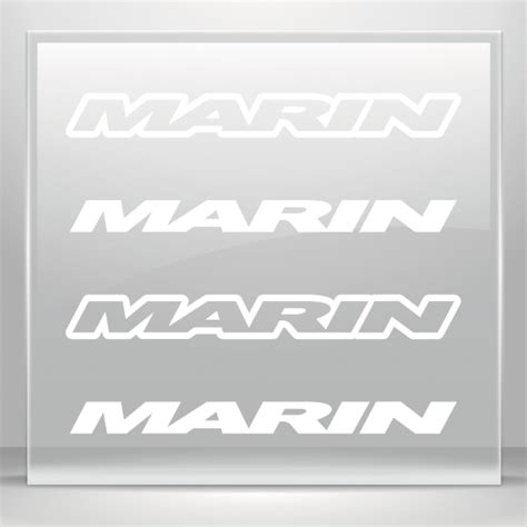 Simple color vinyl Marin Mountain Bike Logo | Stickers Factory