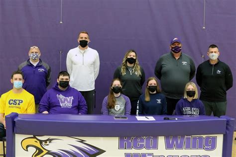 Five Red Wing Wingers celebrate college signings | Sports | republicaneagle.com