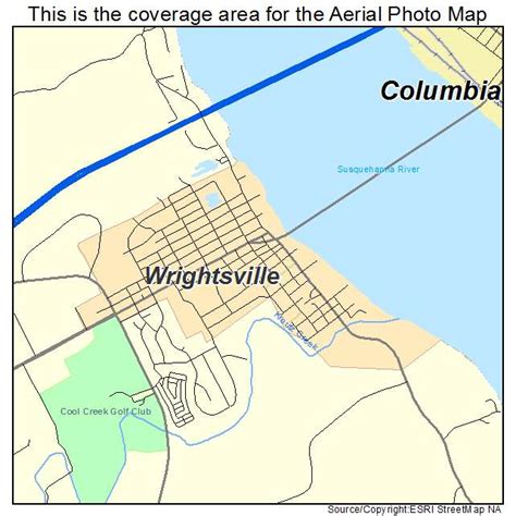 Aerial Photography Map of Wrightsville, PA Pennsylvania