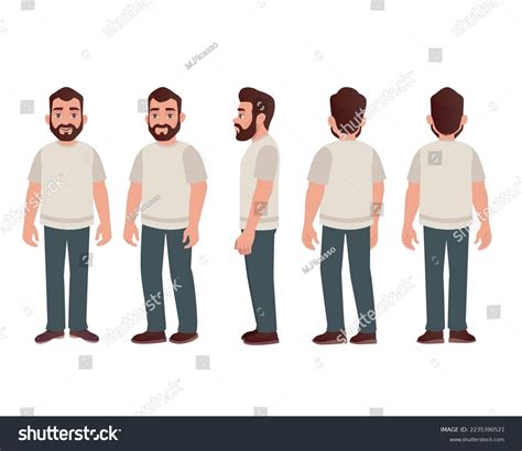 Model sheet young Arab Gulf - Royalty Free Stock Vector 2235390521 ...