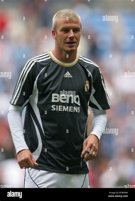 David Beckham, with Real Madrid Football Club Stock Photo - Alamy