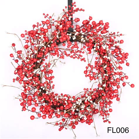 22front Door Christmas Winter Red Berry Wreath - Etsy