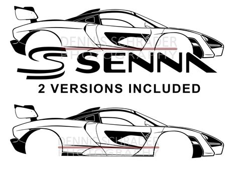 Car svg eps png jpg Mclaren Senna svg Illustration Car Vector | Etsy