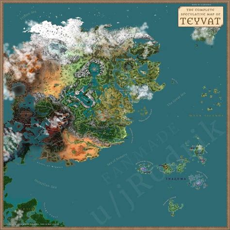 The Complete Speculative Map of Teyvat