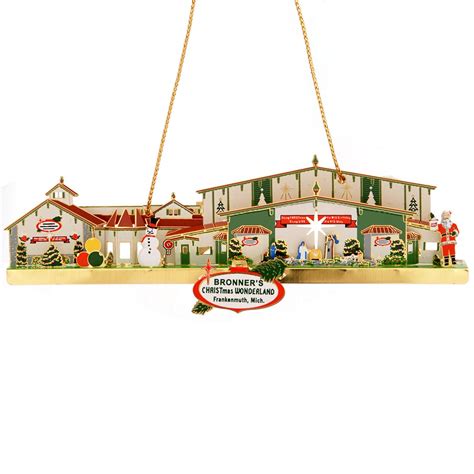 Bronner's Building Brass Ornament