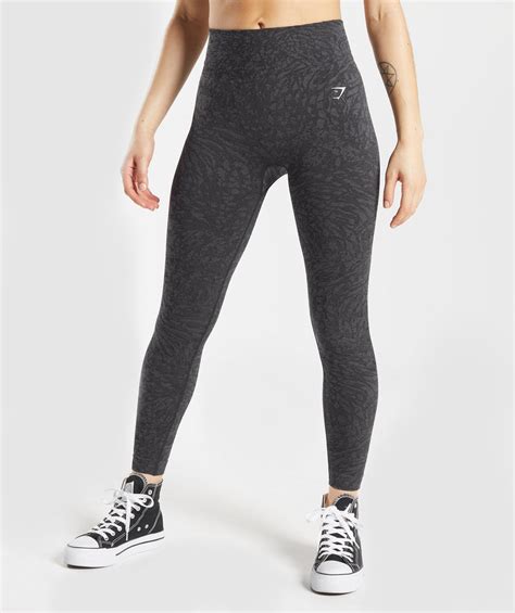 Gymshark Adapt Animal Seamless Leggings - Wild | Black | Gymshark